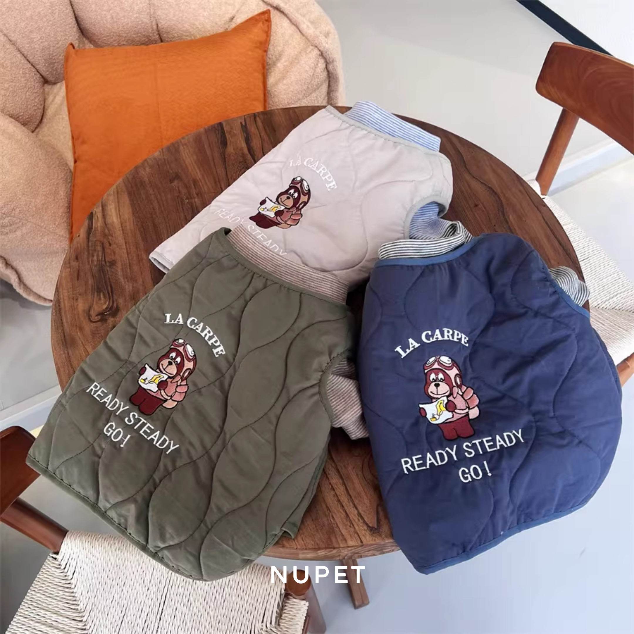 キルティングドッグベスト