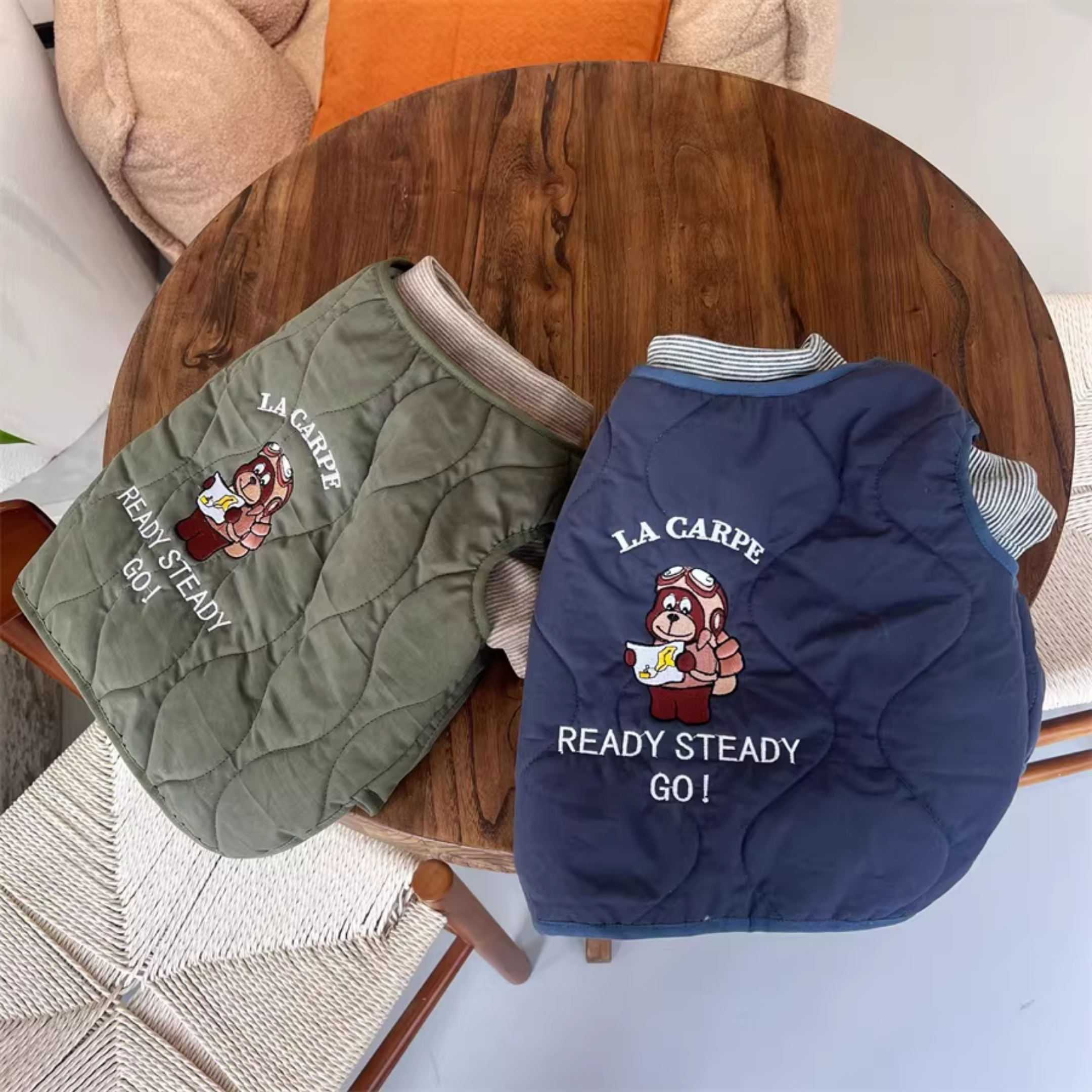 キルティングドッグベスト