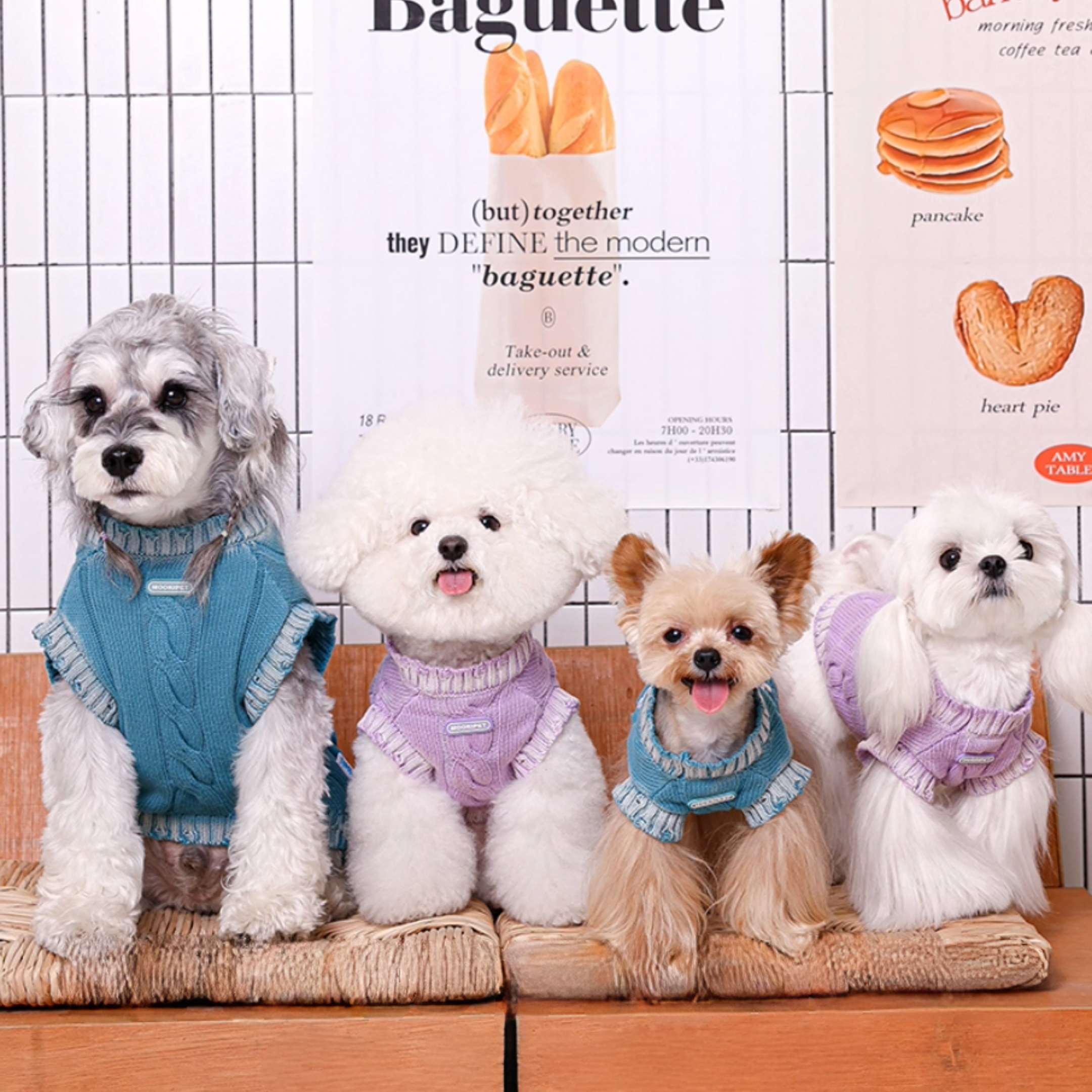 ケーブルニットトップス