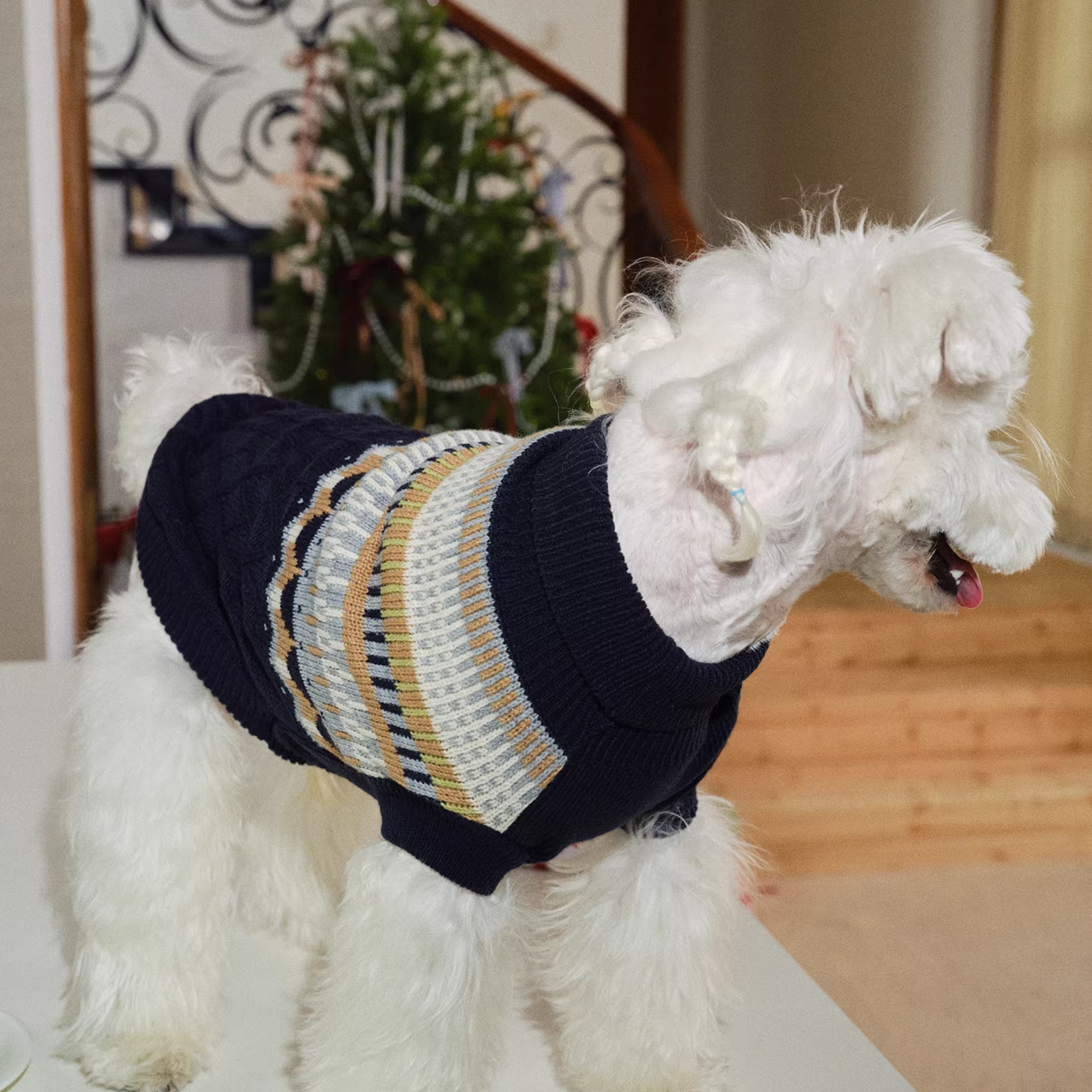 ノルディックニットトップス