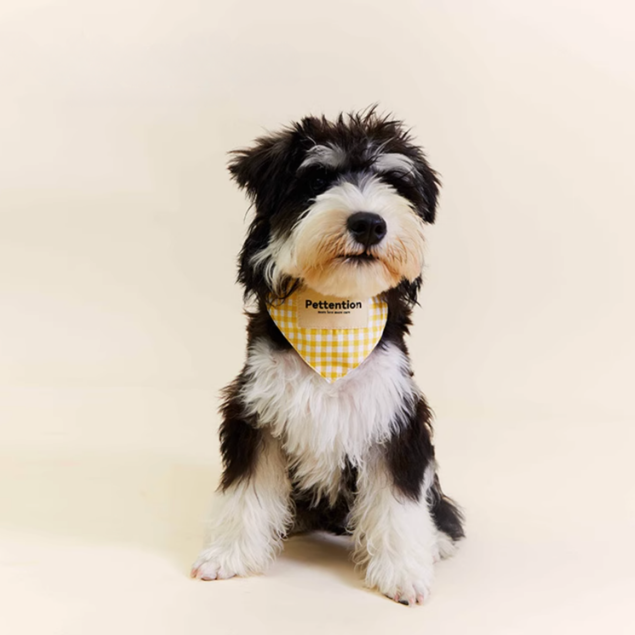 チェックペットバンダナ