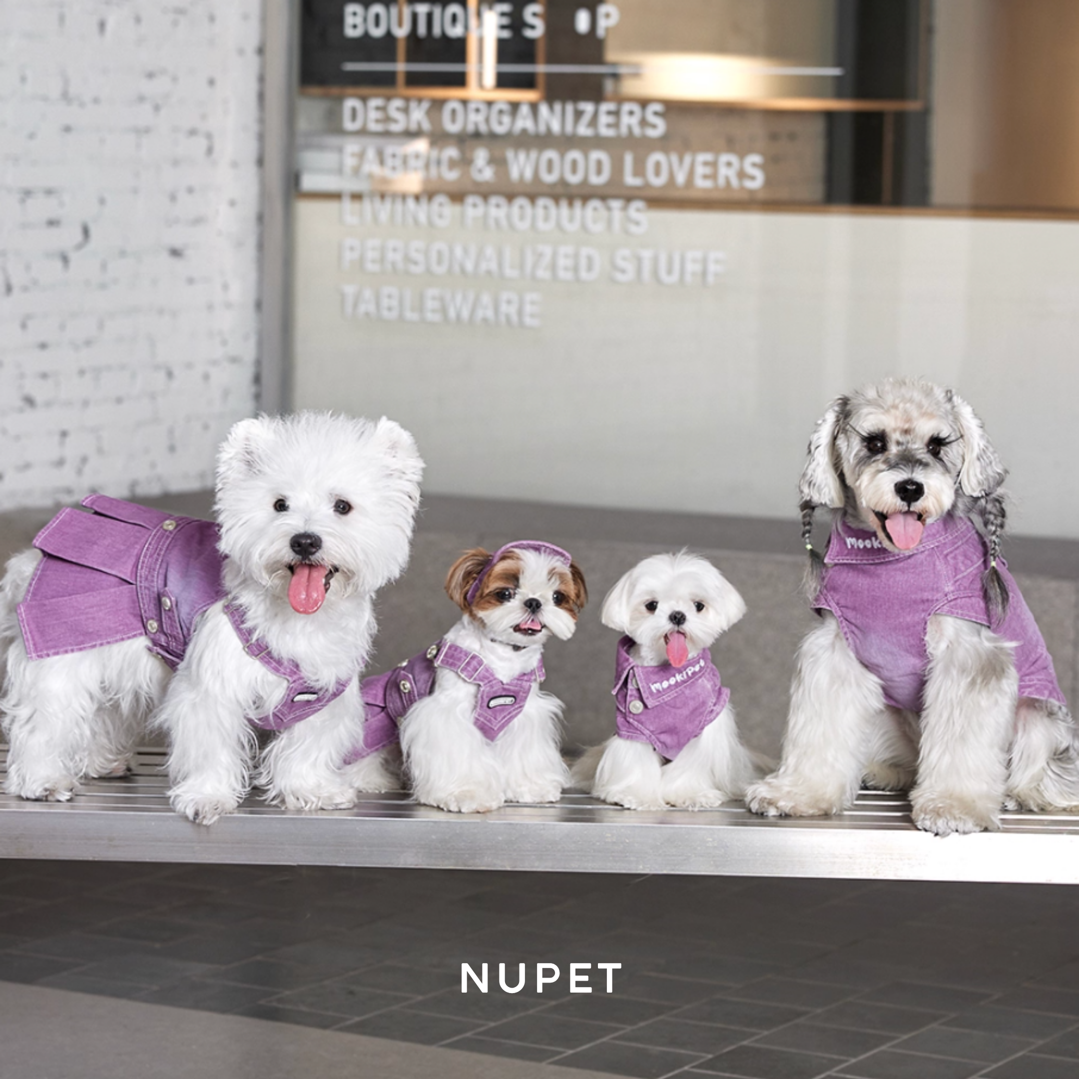 デニムプリーツスカート・トップス