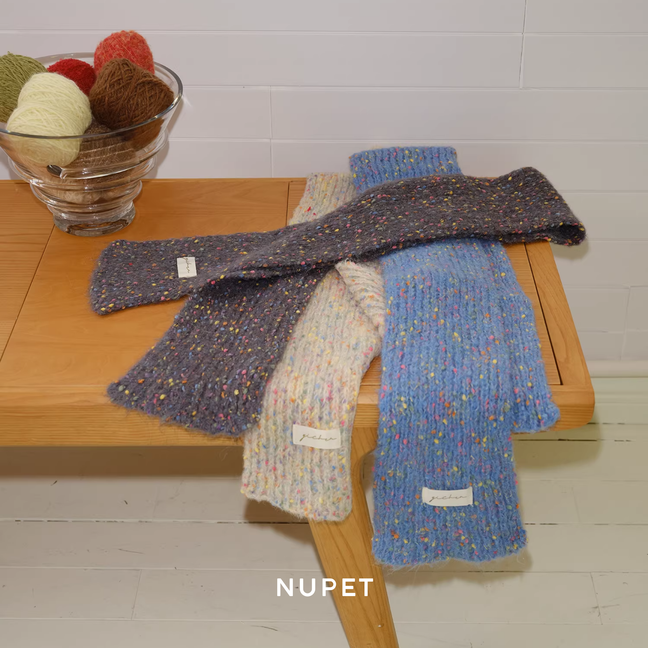 スノーネップニットマフラー