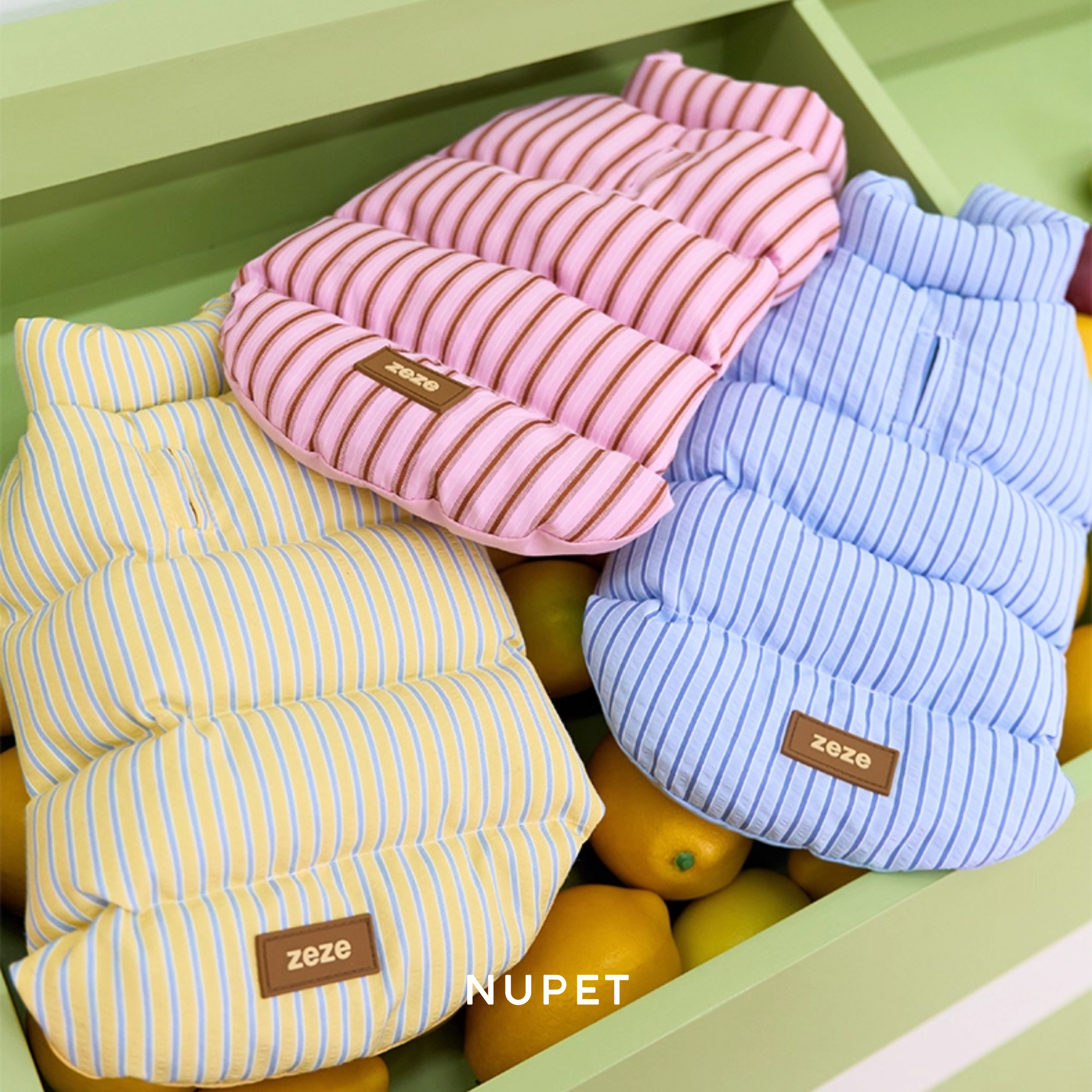 ストライプパフアウター