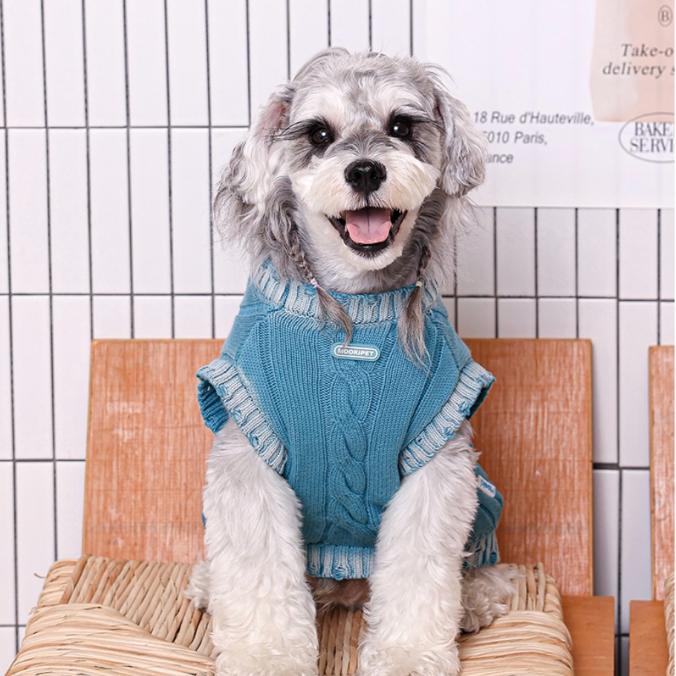 ケーブルニットトップス