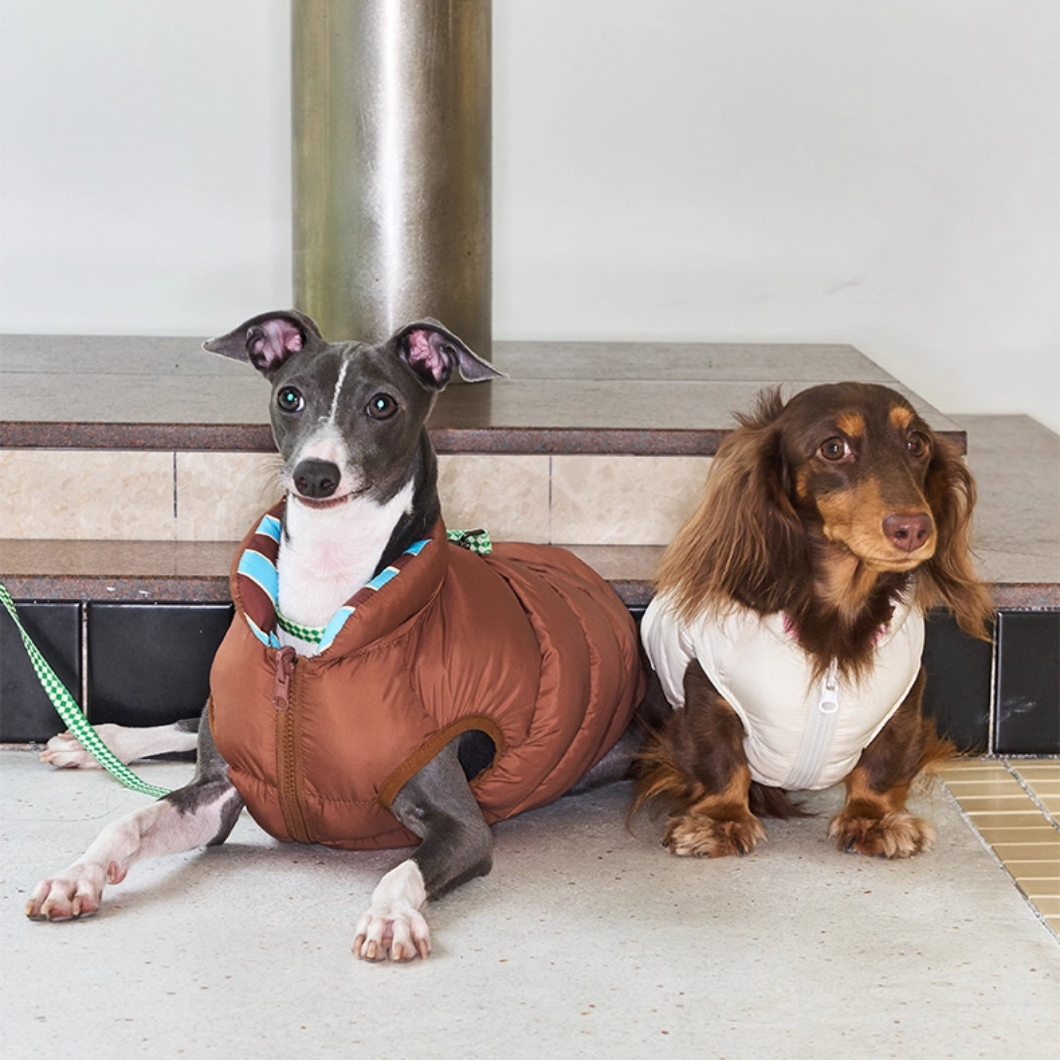 リバーシブルライトダウンジャケット