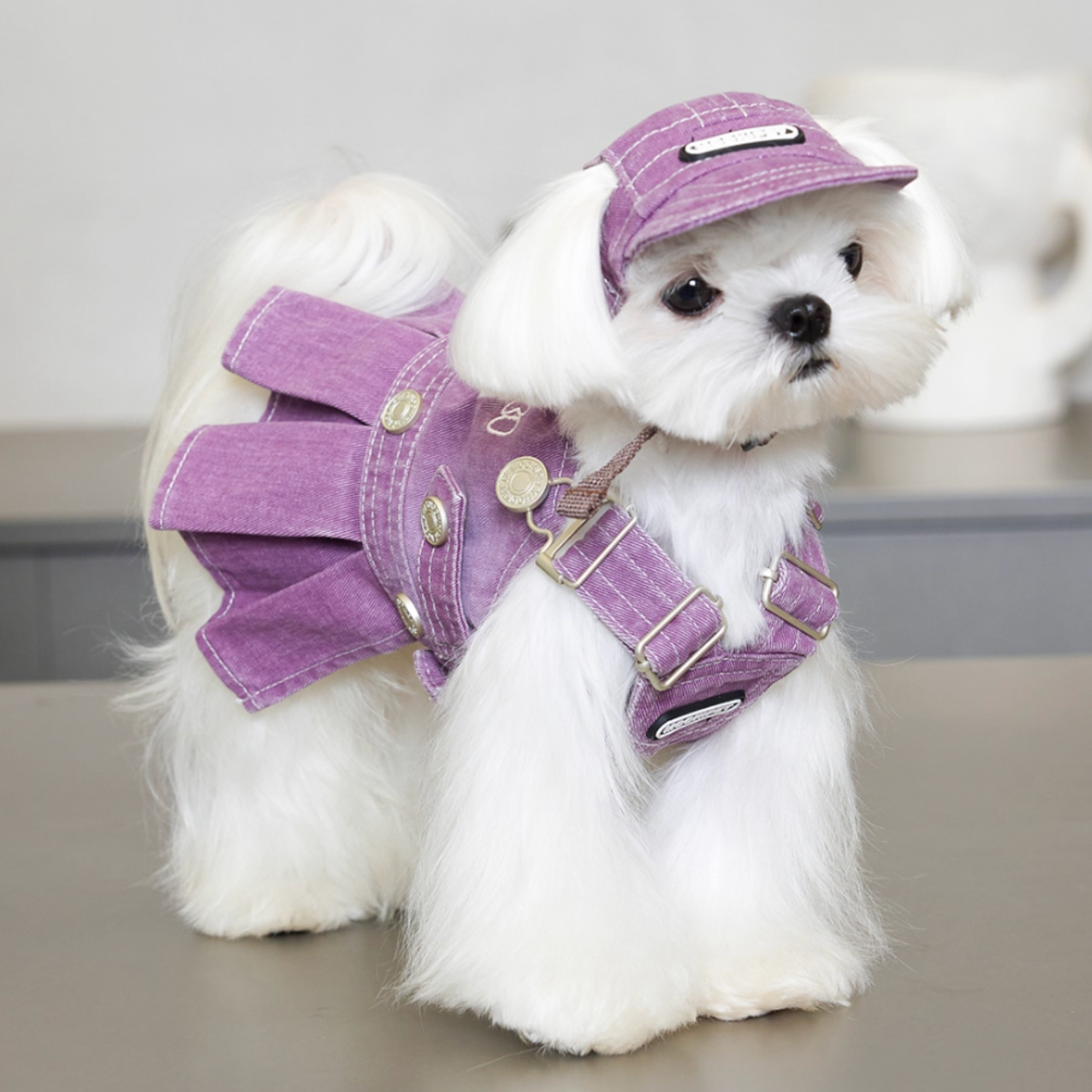 デニムプリーツスカート・トップス