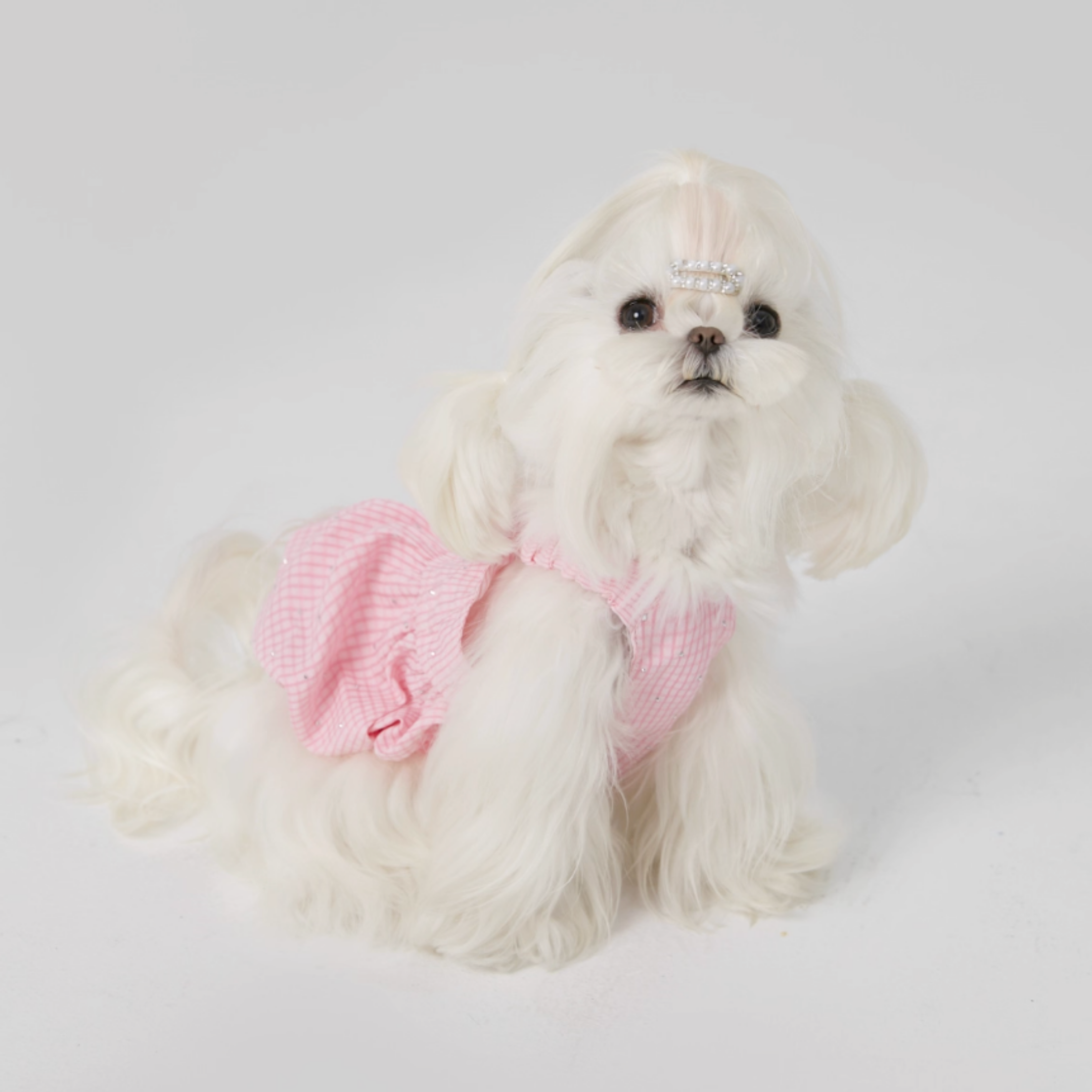 ギンガムミルキーサロペット