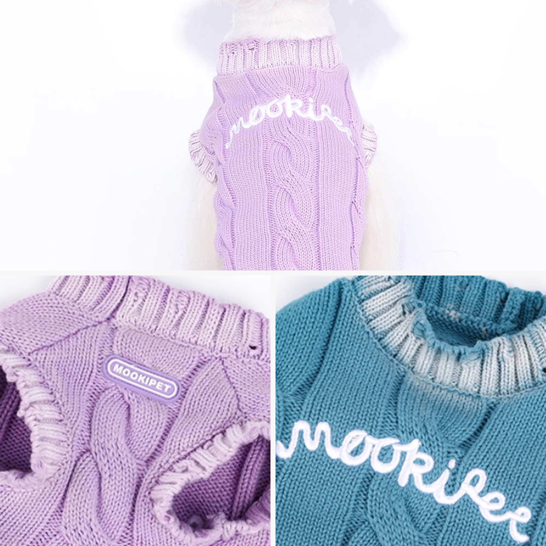 ケーブルニットトップス