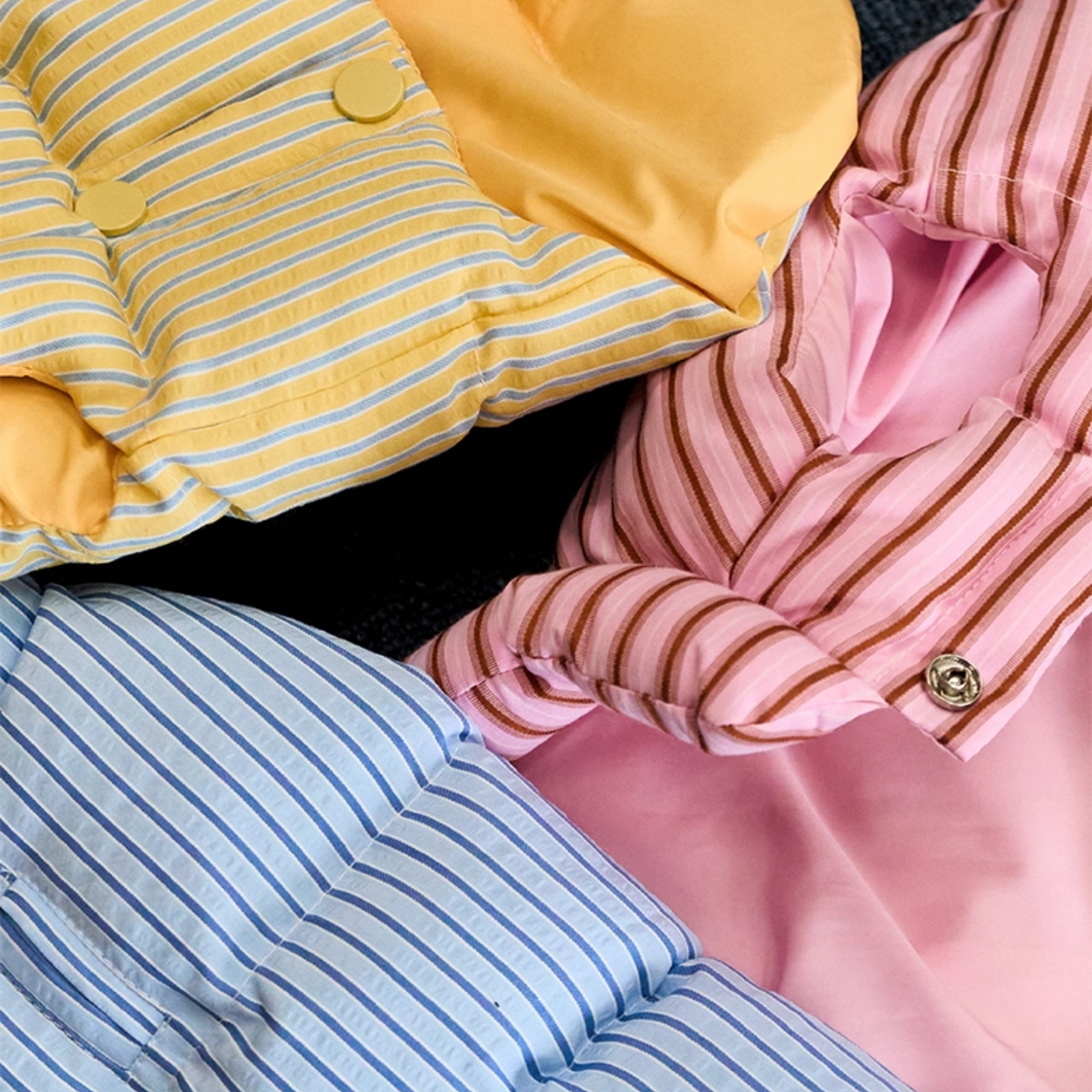 ストライプパフアウター